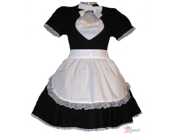 Maid Dress "Dorothy" for Ladys 90% Cotton French Maid Cosplay Japanese Maid Dress
