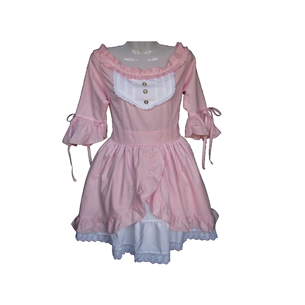 Lolita Kleid "Mamu" von XKawaii, Farbe rosa und weiß. Limitiert auf 6 Stück.