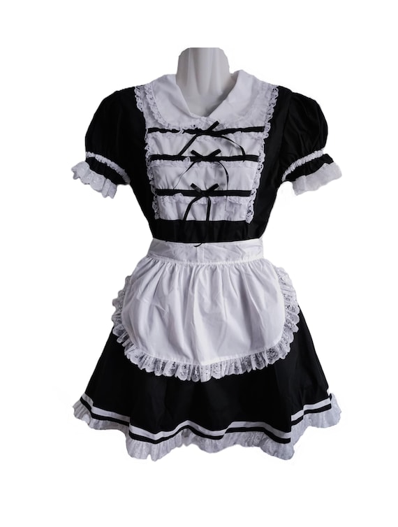 Maid Kleid "Merry" für Frauen Baumwolle Cosplay French Maid Japanisches Maid Kleid 90% Baumwolle