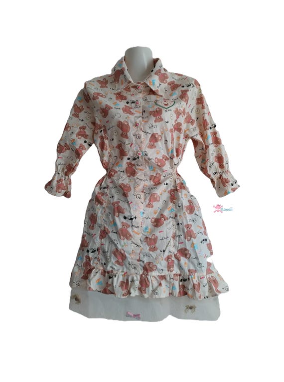 Limited Kawaii Dress "sweet Bears" Sweet Japanese Street Fashion Otaku  Harajuku Shibuya Style Fashion - Etsy
