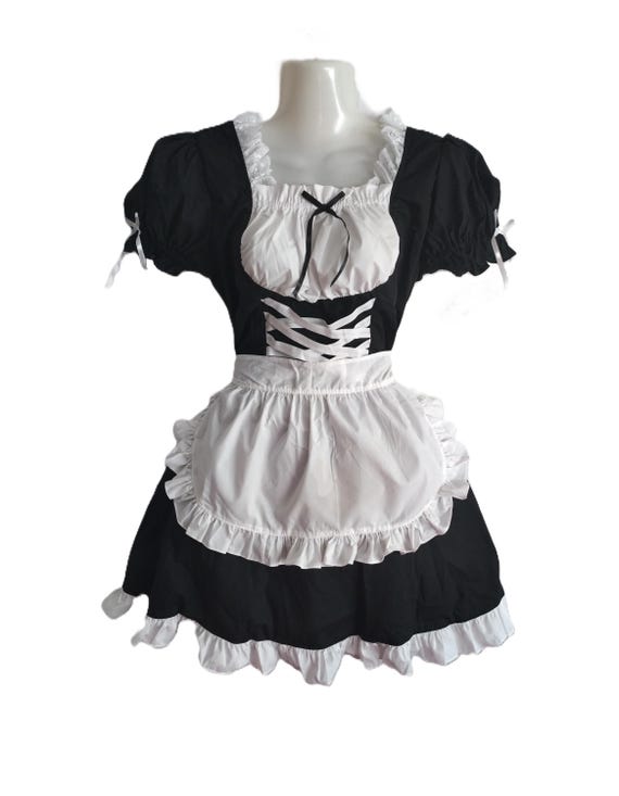 japanese style maid dress Mai for Woman French Maid 90% Cotton Maid INV-950868