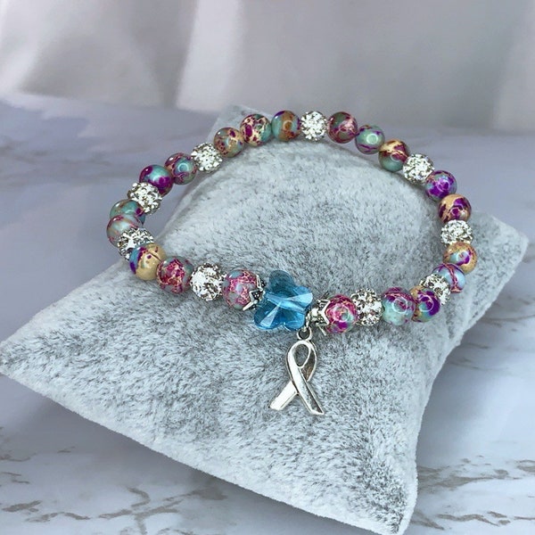 Thyroid disease awareness bracelet