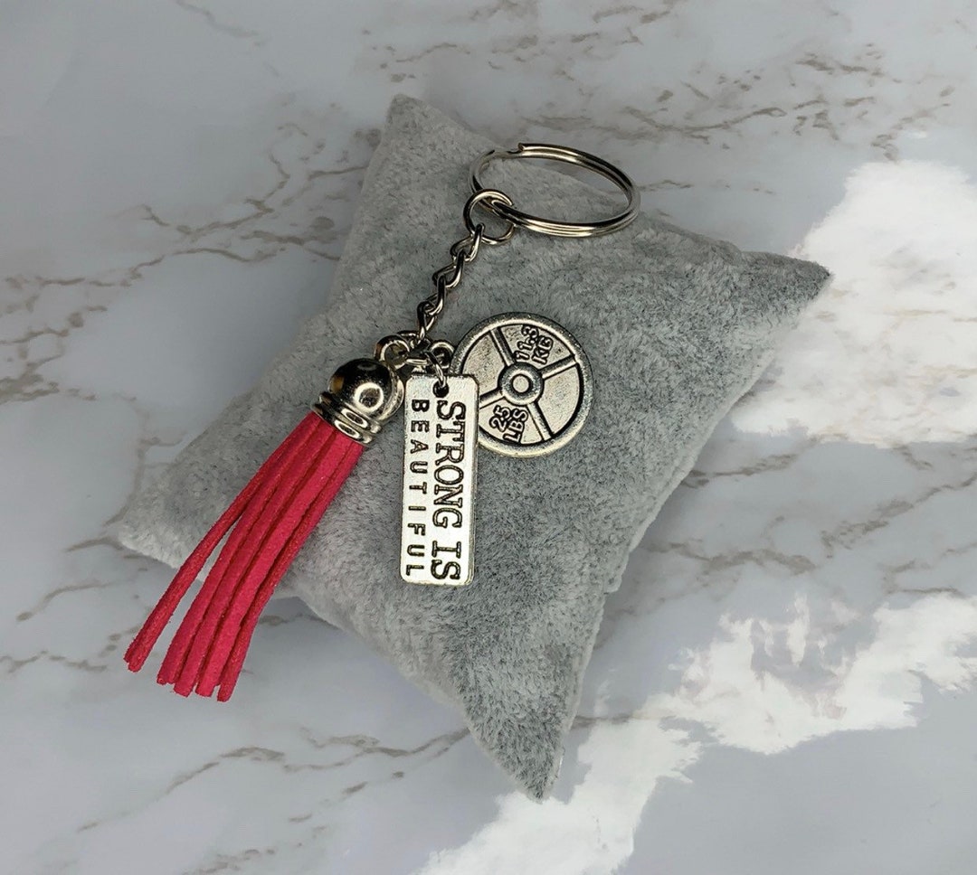 Body Spa Keychains Pink Fitness Keychain - Etsy