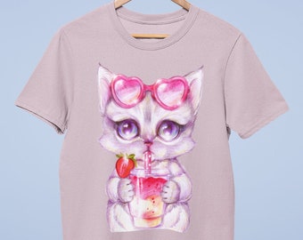 Mushroom cropped shirt Pastel Cute Fairy Kei Medium