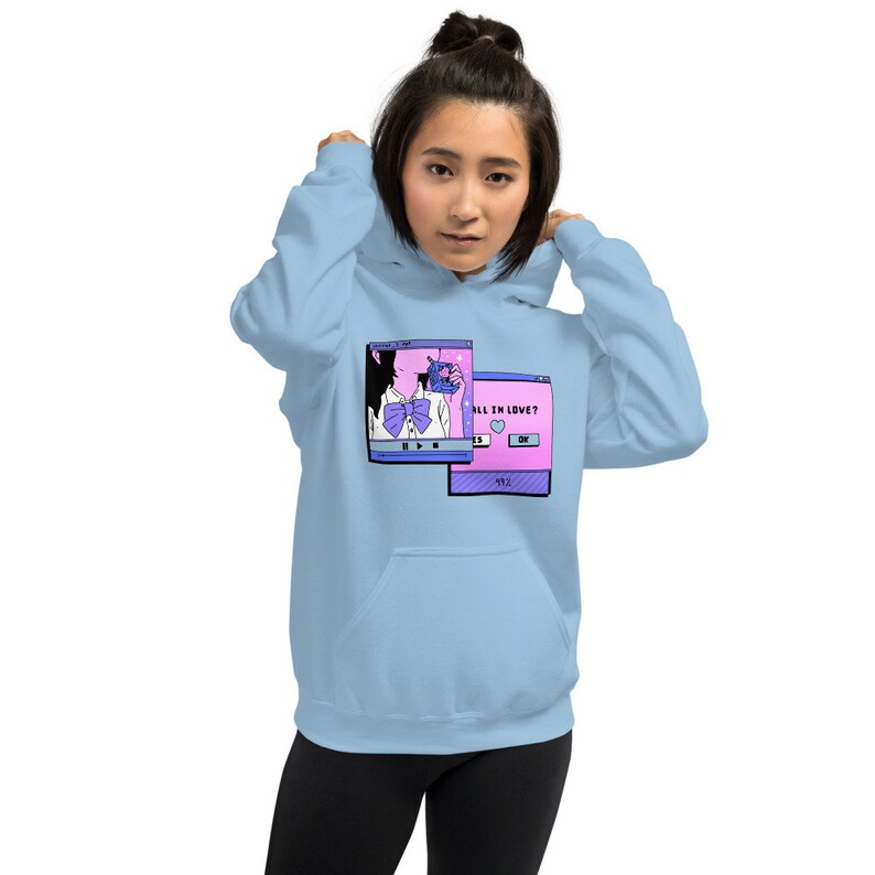 anime vaporwave hoodie