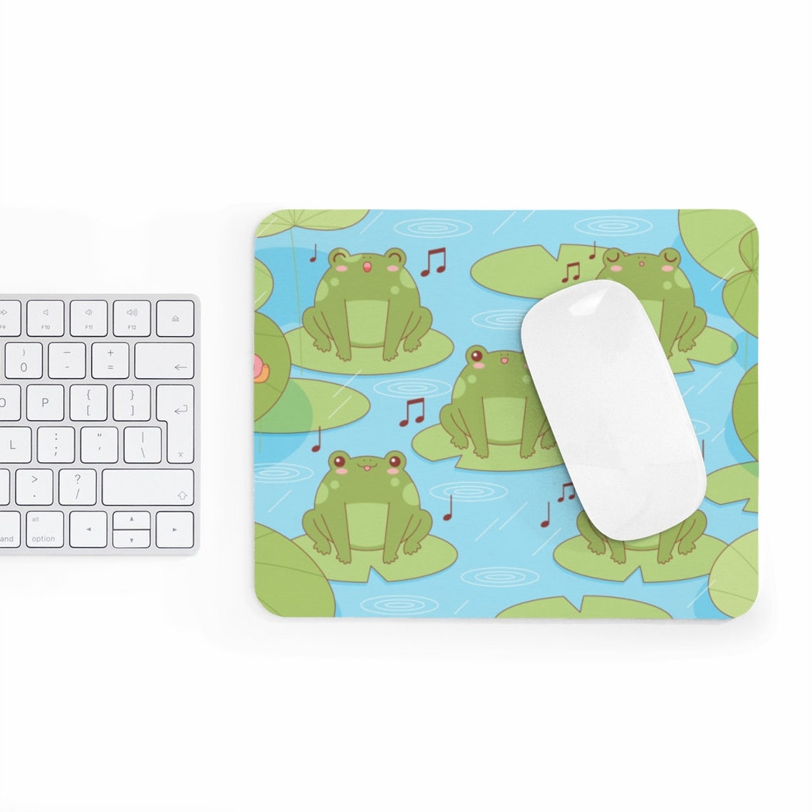 Frog Mouse pad Froggy Mouse Pad Kawaii Mousepad cute Mouse Etsy