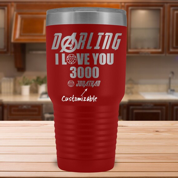 Darling I Love You 3000 Tumbler Personalized Anniversary Gift Etsy Darling I Love You 3000 Tumbler Personalized Anniversary Gift Etsy