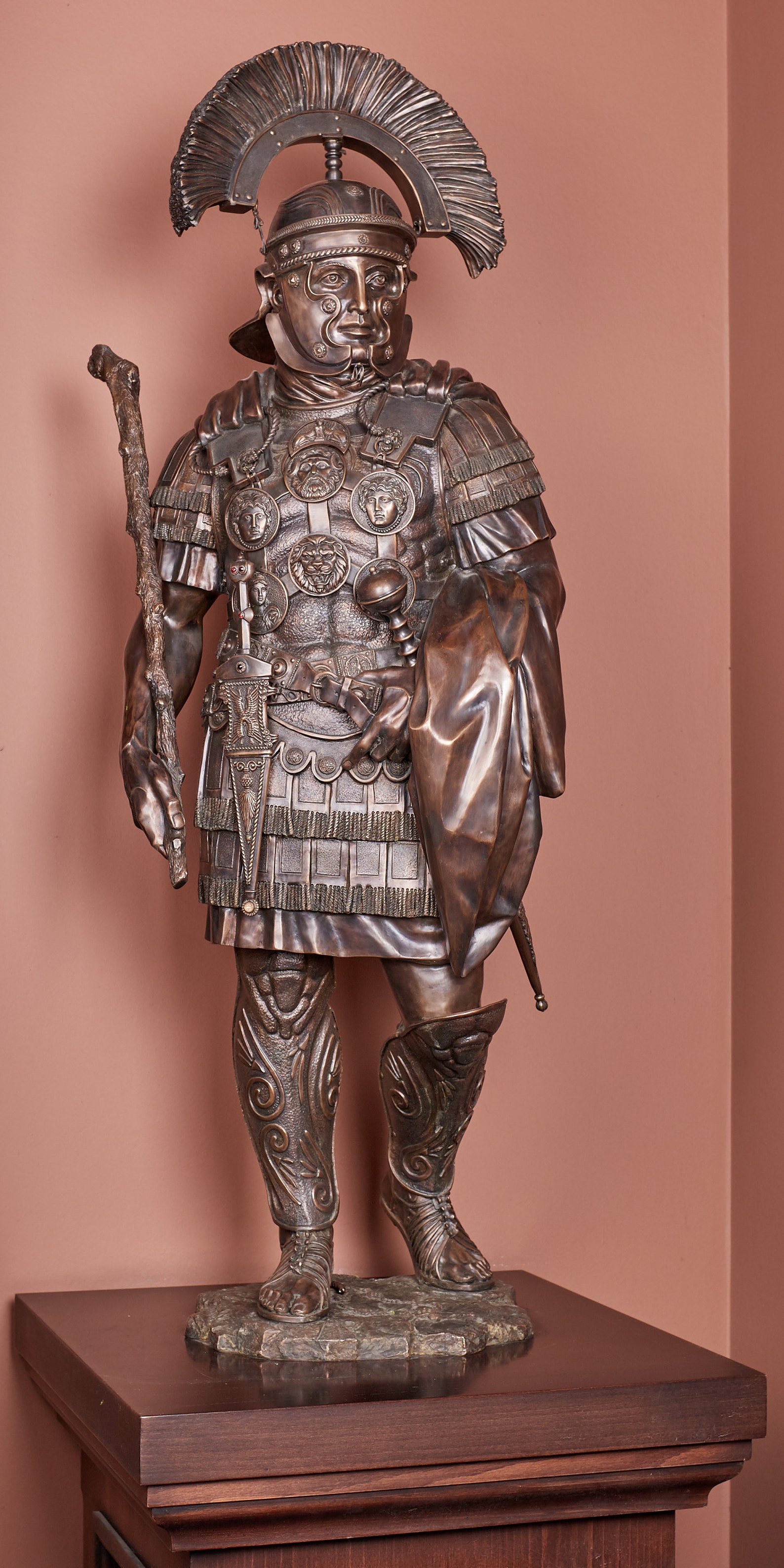 Centurion Roman Warrior Bronze Statue Art Objects Rome Etsy
