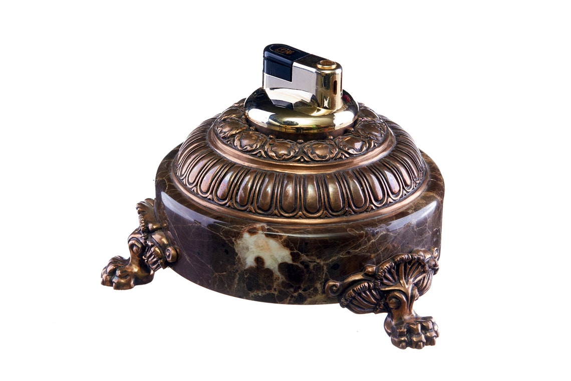 Table ashtray table gas lighter beautiful gift ashtray and Etsy