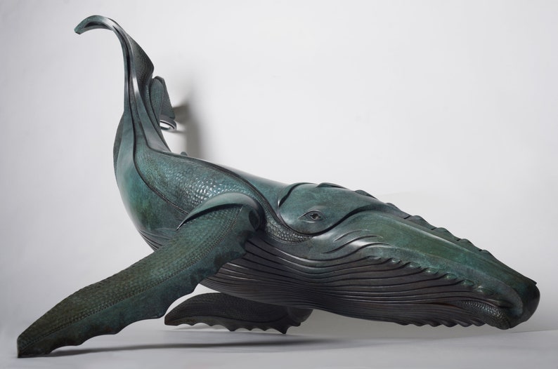 Incredible Humpback Whale Sculpture Leviathan Interior Etsy UK