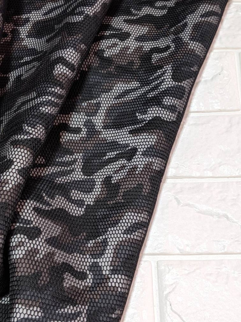 Red camouflage scuba neoprene fabric Etsy