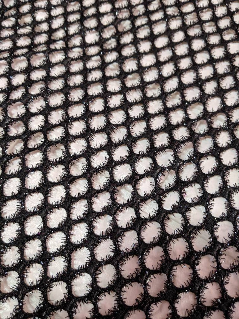 Pink Fuzzy Glitz Cabaret Net Mesh Fabric by the Yard - Etsy