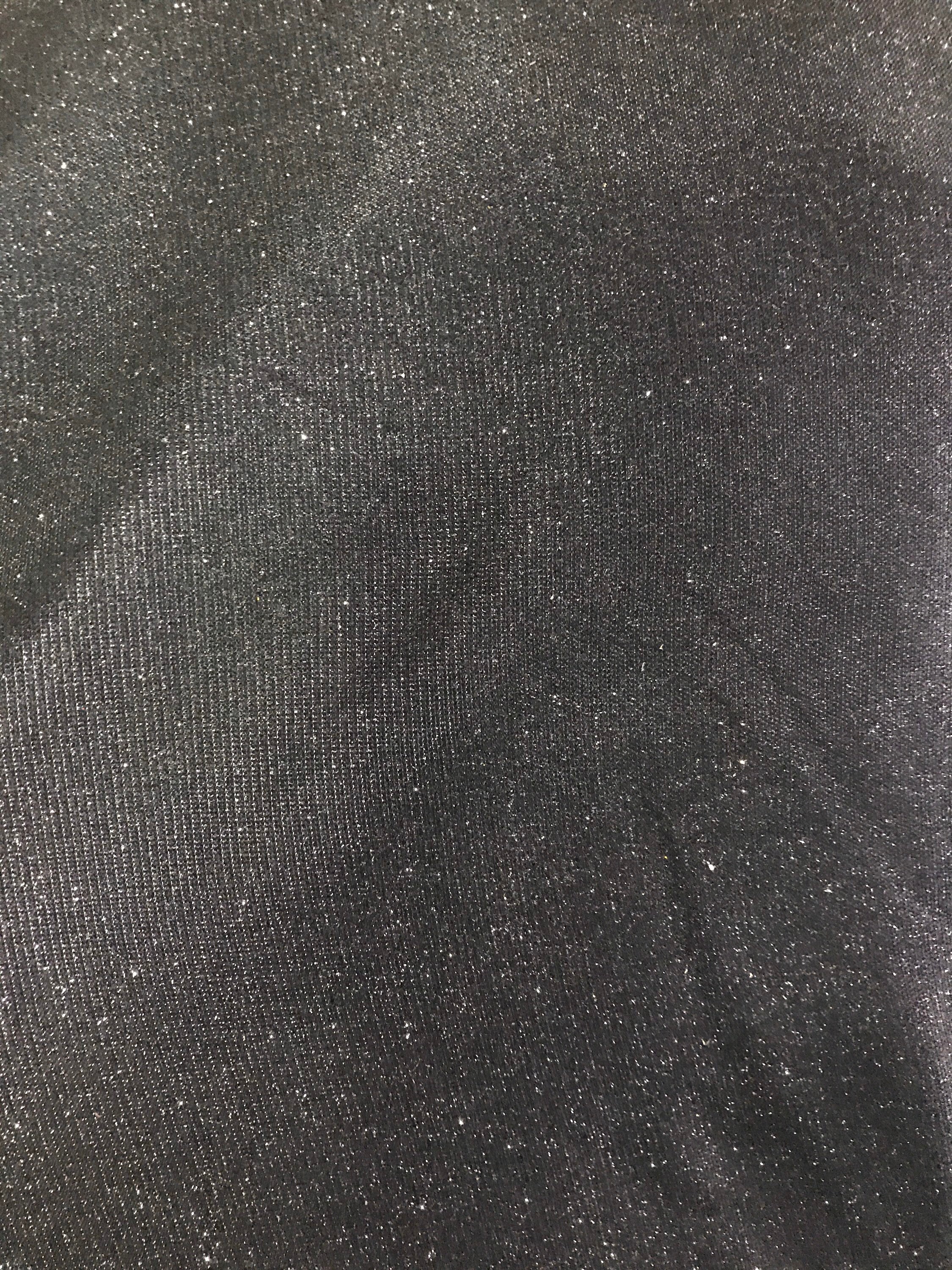 Black Ice Stardust Stretch Glitter Fabric by the yard 14 | Etsy