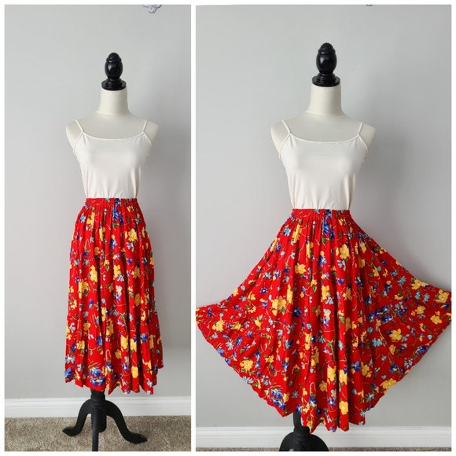 80s tiered skirt