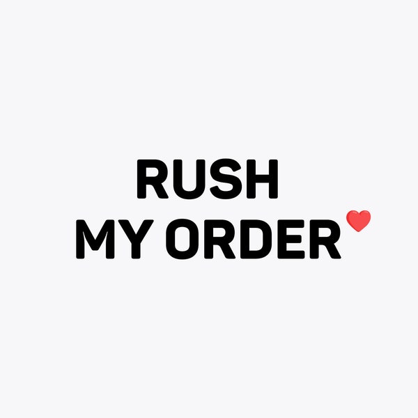 Rush my order. Fulfill of your orders in 1 business day. Speed up the processing time of your orders.