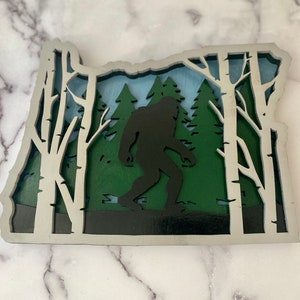 Bigfoot Oregon Sign, Bigfoot Decor, Bigfoot Art, Sasquatch, Sasquatch Sign, Bigfoot,Bigfoot Gifts, Oregon Wood Sign, Sasquatch, Bigfoot Gift