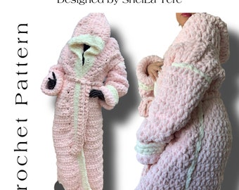 The Chunky Robe Pattern | Princess Plush Cozy Crochet Robe Pattern