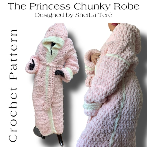 Soft Plush Quilted Effect Robe - Rosy Cheeks