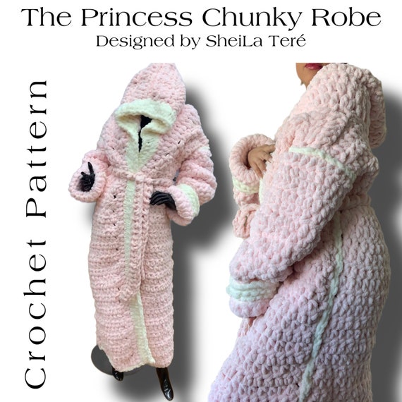 Soft Plush Quilted Effect Robe - Rosy Cheeks