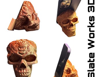 3D Printed Skull Phone Stand