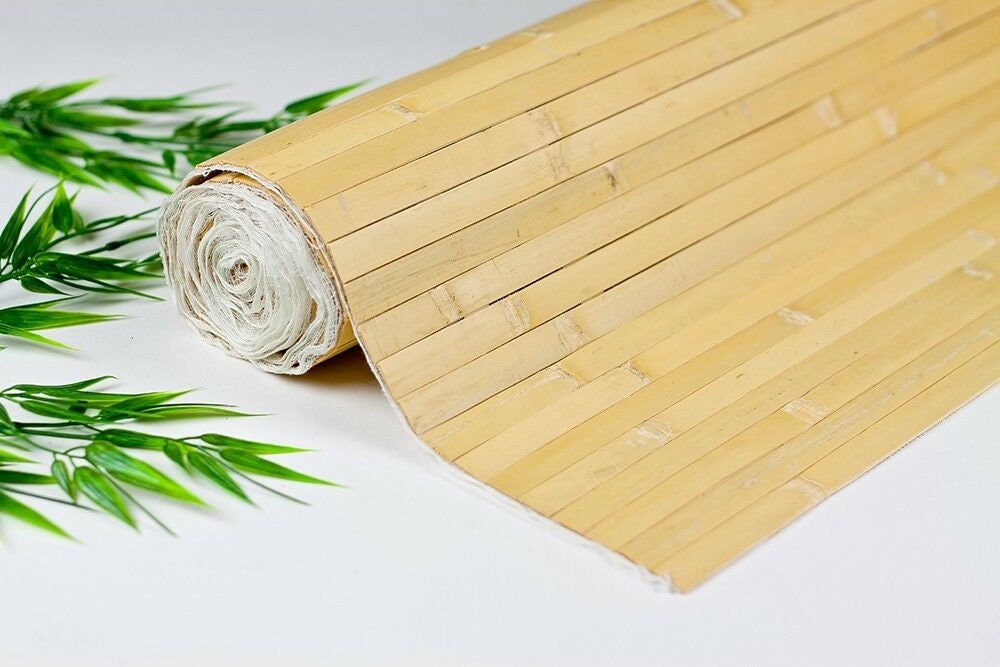 Bamboo Wall Covering/wainscoting Paneling Rolls Sold in 4x8 Rolls 8 Color  Choices 