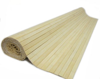 One- 4' x 8' Bamboo Wall Paneling Natural Color Wainscoting Wainscot Tiki Bar, Bamboo Wainscot, Tiki bar Wall Panel, Outdoor bar Panel