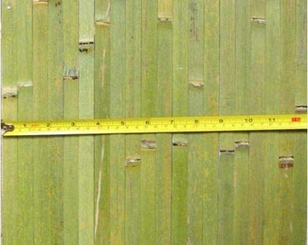 4' x 8' Bamboo Wall Paneling Raw Green Color Wainscoting Wainscot Tiki Bar, Bamboo Wainscot, Tiki Bar Wall Paneling, Outdoor Bar Wainscot