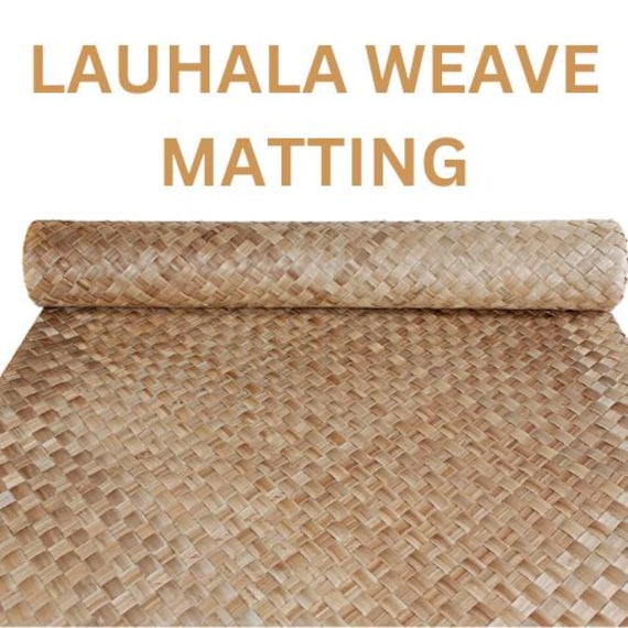 1- 47" x 8 ft Lauhala Weave Matting Roll Wall covering Thatch Tiki Bar, Hand Woven Mat, Thatch Ceiling Roll, Lauhala  NO SHIPPING To HAWAII