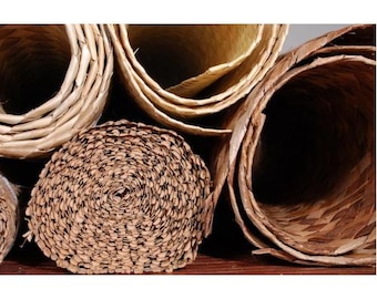 1- 4 ft x 8 ft Fine Weave Matting Roll Wall covering Thatch Tiki Bar, Hand Woven Mat, Thatch Ceiling Roll  NO SHIPPING To HAWAII