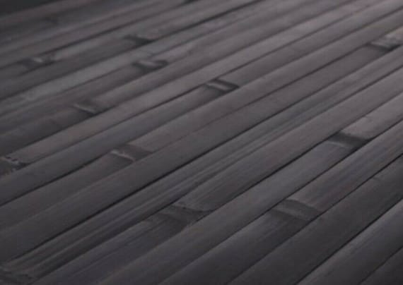 4' x 8' Bamboo Wall Paneling Ebony Black Wainscoting Wainscot Panel Tiki Bar, Bamboo Wainscoting, Tiki bar Wall Decor, Outdoor Bar Paneling