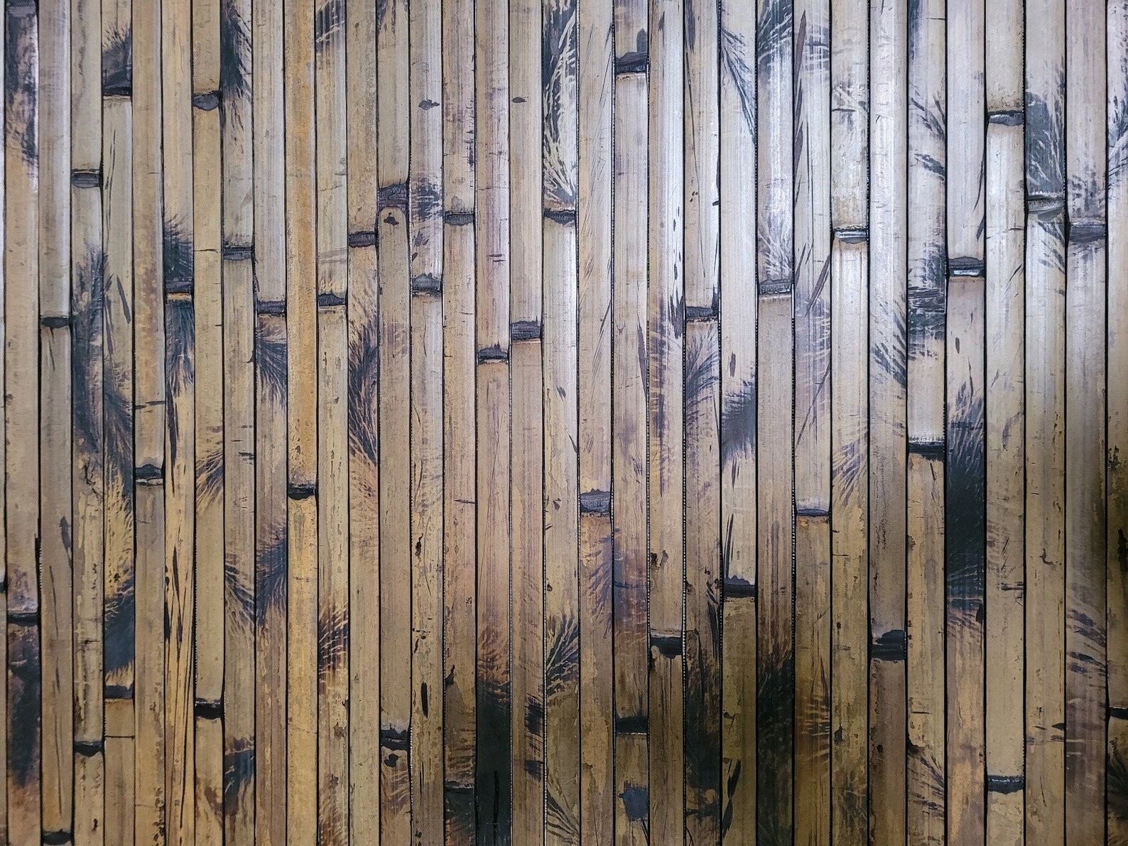 One 4’ x 8’ Bamboo Wall Paneling Chocolate Color | Etsy