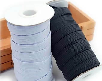 10 meters Sewing Elastic Cords Cuff Sewing Dressmaking Tailoring Waistbands Flat Cord Sewing Accessories 3~14mm | Craft Supplies DIY