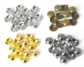 Half Round Studs Etsy