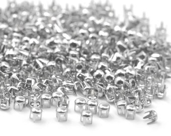 6.5mm Set of 50 Clothes Belt Leather Crafts Trimming Shop Silver//Nickle High Cone Spike Studs Rivets Spiked Studs for Punk Rock or Goth Metal Fashion Embellishment for Bag