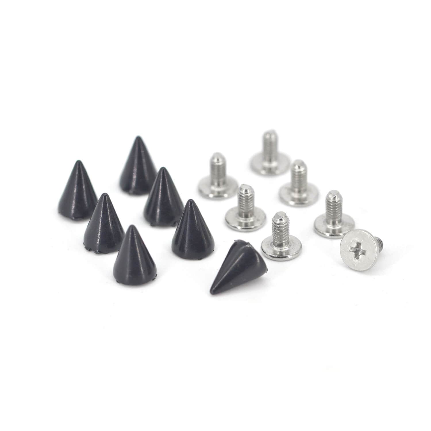 200PCS BLACK Cone Rivets Screw Punk Studs Leather Craft 200PCS BLACK Cone Rivets Screw Punk Studs Leather Craft