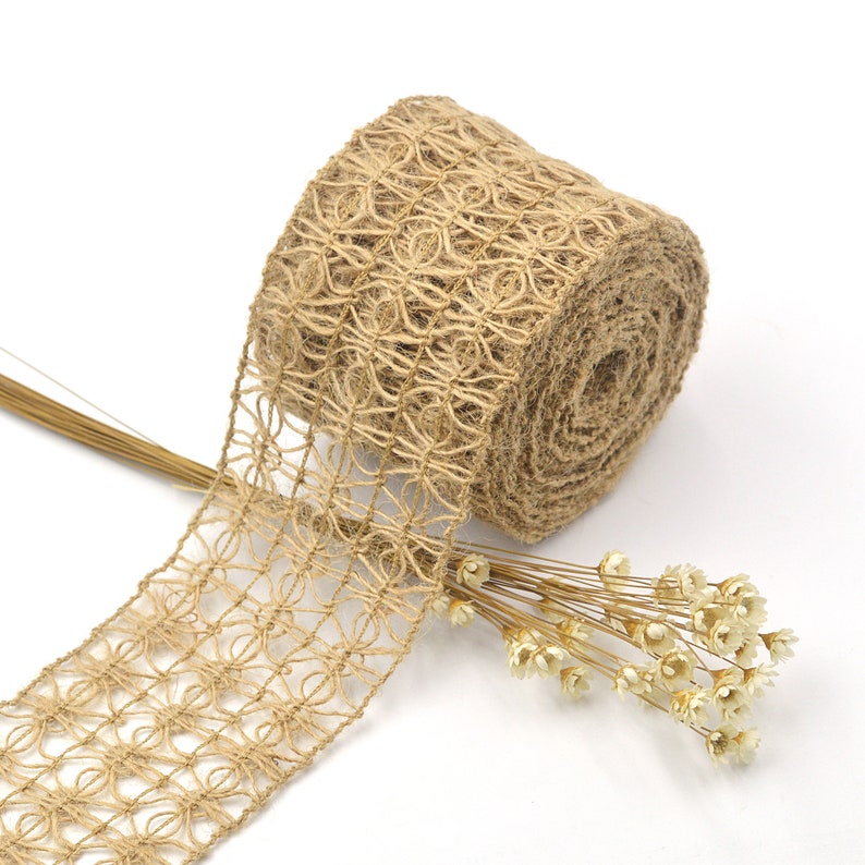 Rustic Jute Ribbon Craft Gifts Wrap Decorative Burlap Fabric Ribbons ...