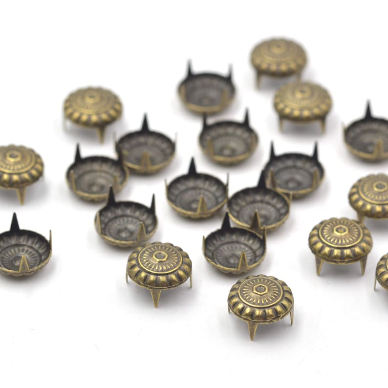 100pcs Bronze Decorative Dome Studs Claw Rivets Nailheads for Etsy