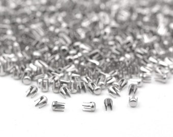 500pcs Wholesale Dome Studs Nailheads Metal Studs for Hand Press Pearl Beads Fixing Setting Tool 2.3mm | Craft Supplies DIY