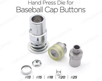 Handpresse Würfel für die Herstellung von Baseball Cap Top Buttons Setter Einstellwerkzeuge für Baseball Cap Button Kit Die Mould | Bastelbedarf DIY