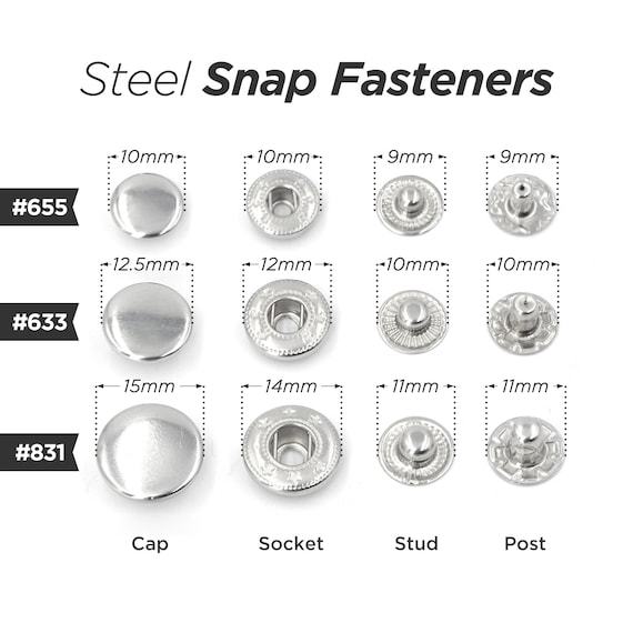 Snap Fastener Buttons  Fabric Wholesale Direct