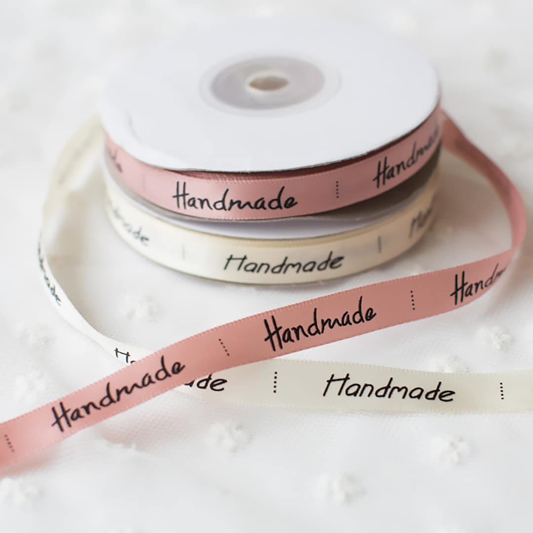 Handmade Label Ribbons for Handmade Items Gift Wrapping Ribbon Cake Box ...