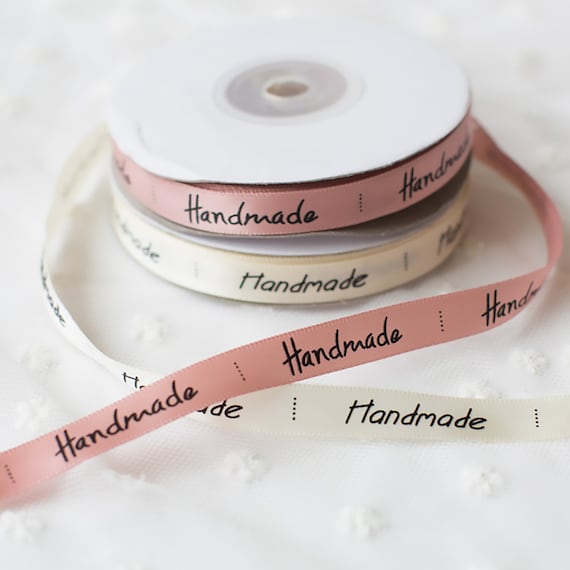 Handmade Label Ribbons for Handmade Items Gift Wrapping Ribbon Cake Box Accessories Box Packing Ribbons 10mm | Craft Supplies DIY