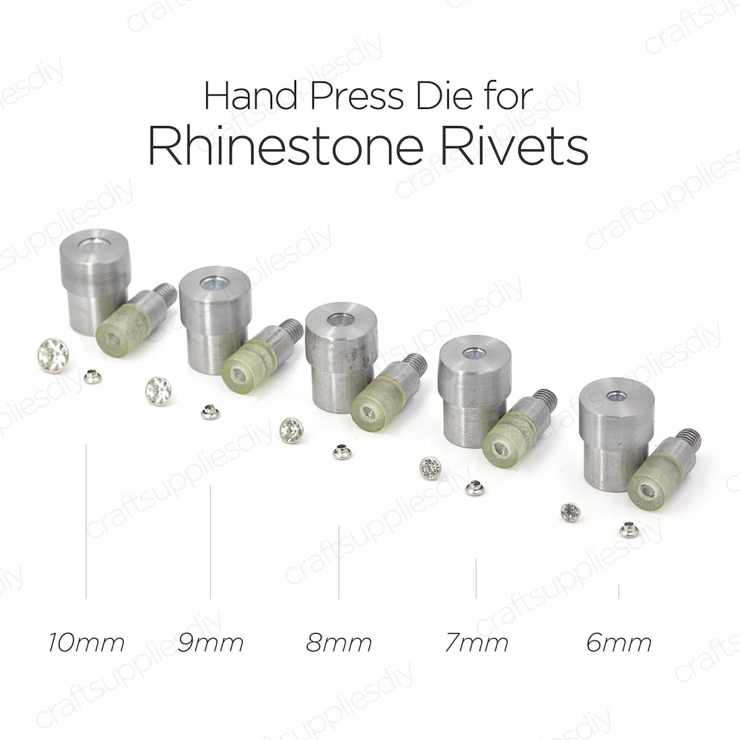 Hand Press Die for Crystal Rhinestone Rivets Setter Snap Setting Tools ...