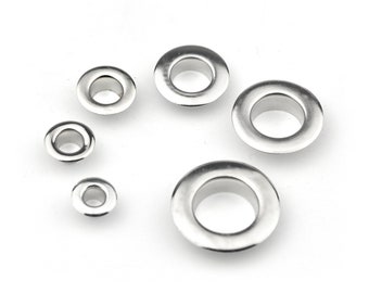 Platte Flens Grommets Oogjes met Ringen passen op Lederen Craft Tas Schoenen Riem Cap 4mm/5mm/6mm/8mm/10mm/12mm | Ambachtelijke benodigdheden doe-het-zelf