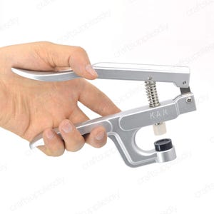 Snap Plier for Setting Plastic Snaps Button with Screwdriver, T3, T5, T8 Plastic Die | Crafts Supplies DIY image 3
