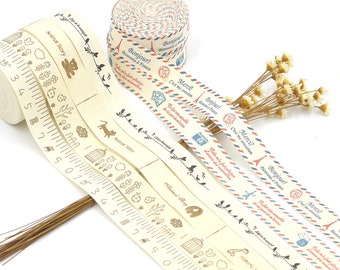 5 Meter beigefarbenes Baumwoll-Geschenkband für Handarbeiten, DIY-Projekte, Etiketten, Nähzubehör, 15 mm | Bastelbedarf
