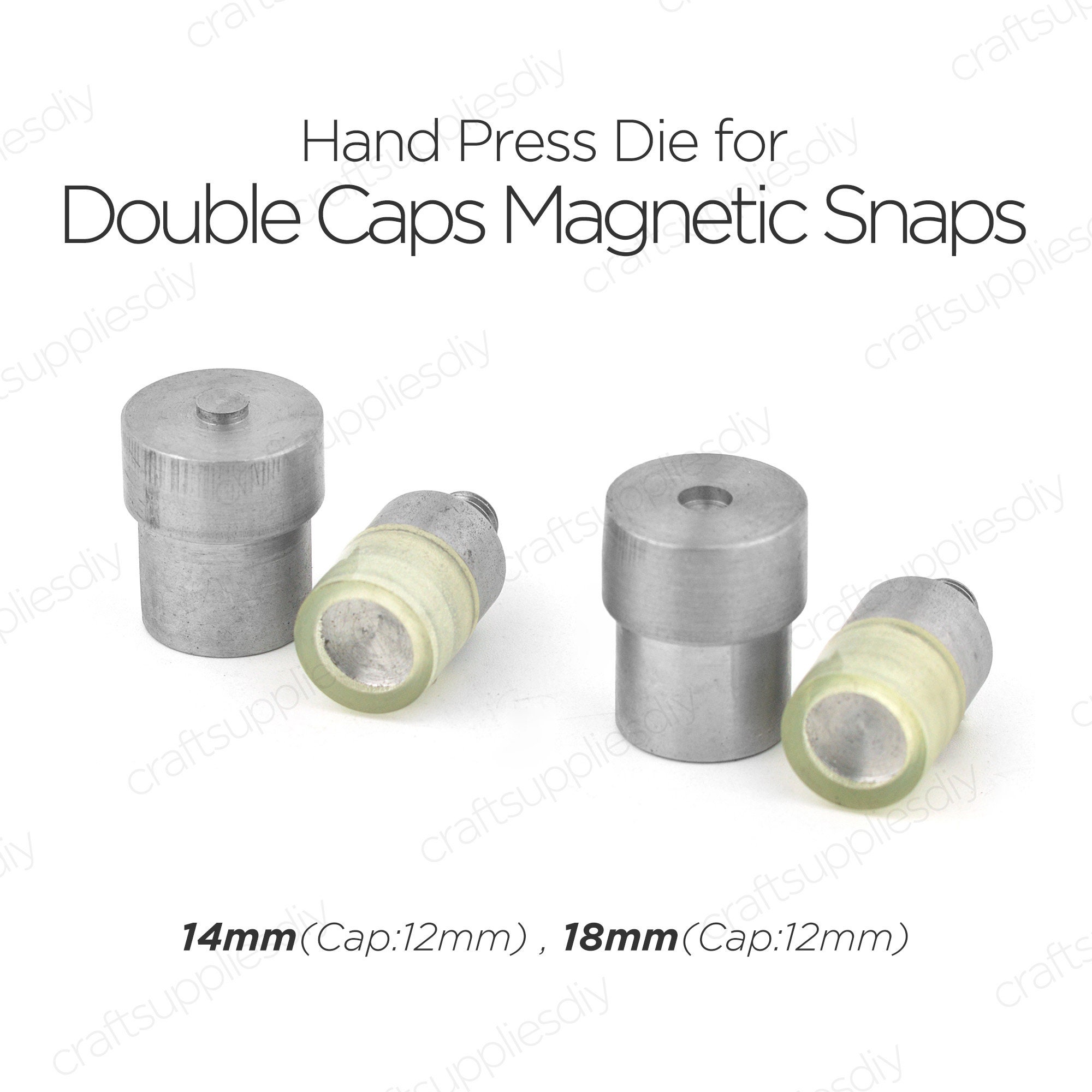 Magnetic snaps 10mm Slim Nickel MSE10-NL 25 sets