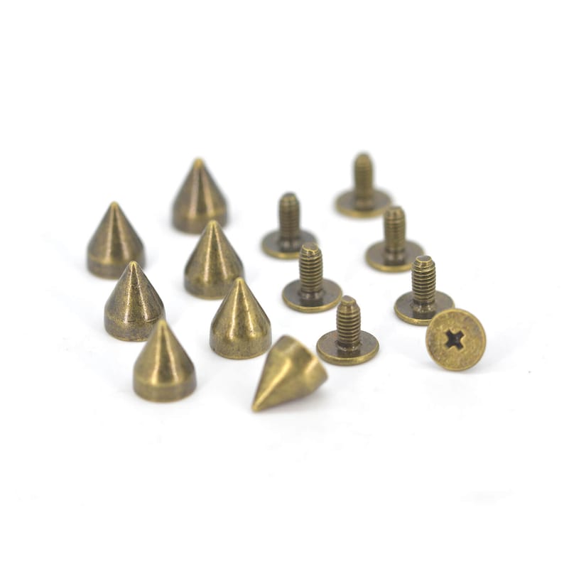 Wholesale Leather Craft Rivets Bullet Punk Spikes Cone Rivets Etsy