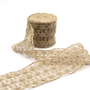 2m Natural Jute Ribbon Craft Gifts Wrap Rustic Burlap Fabric Ribbon 65mm | Craft Supplies DIY