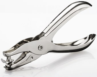 1 Stück Hand Stanzzange Werkzeug für Nieten Ösen Ösen 6mm Löcher Karte Papier Stanzzange 130x11x57mm | Bastelbedarf DIY